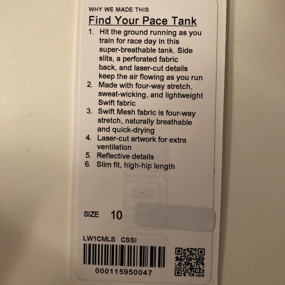 Lululemon Find Your Pace Tank - Picture 5 of 5